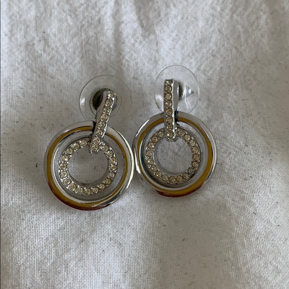 Swarovski circle earrings